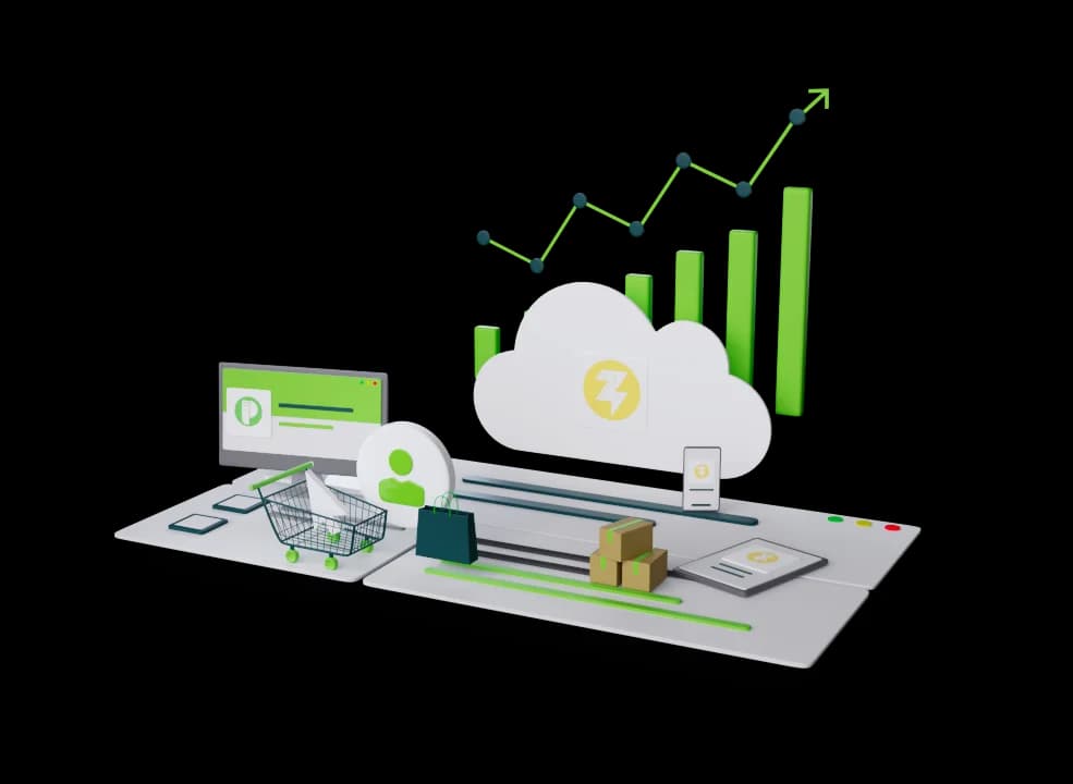 POS software dashboard with sales and inventory features