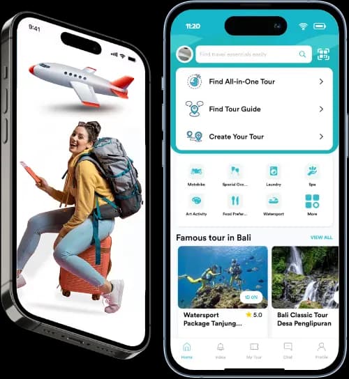 Travel App Preview - Booking Screen