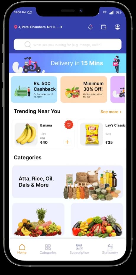 Grocery App Preview