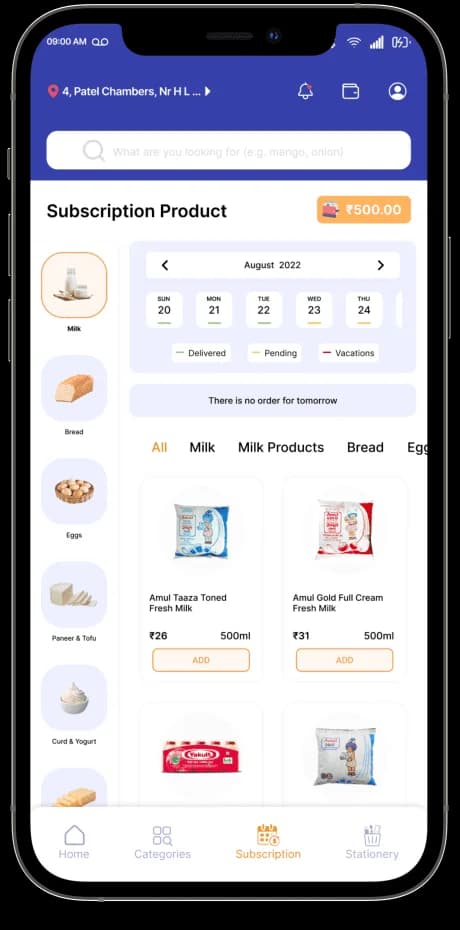 Grocery App Preview