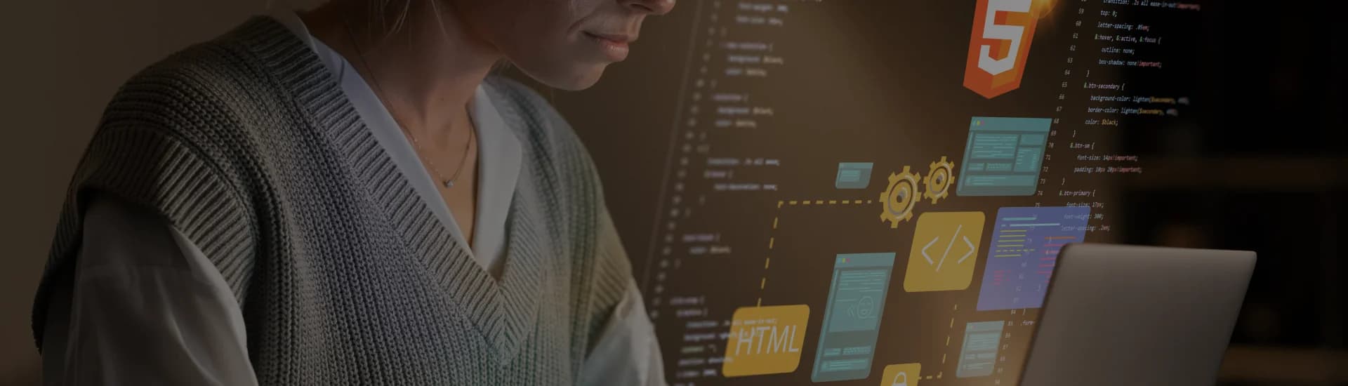 Web development background