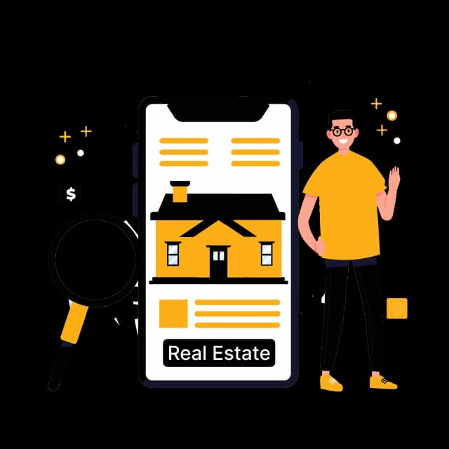 Real Estate App Illustration