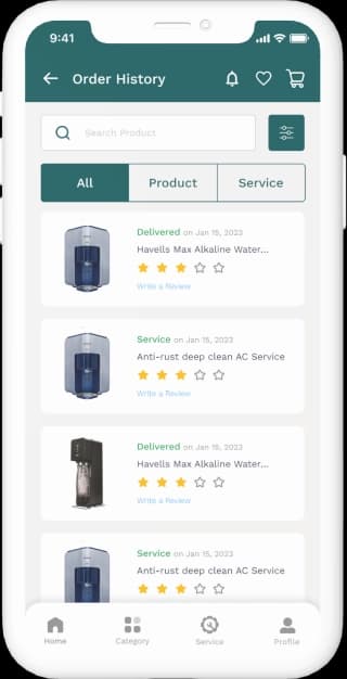Client phone screen 8
